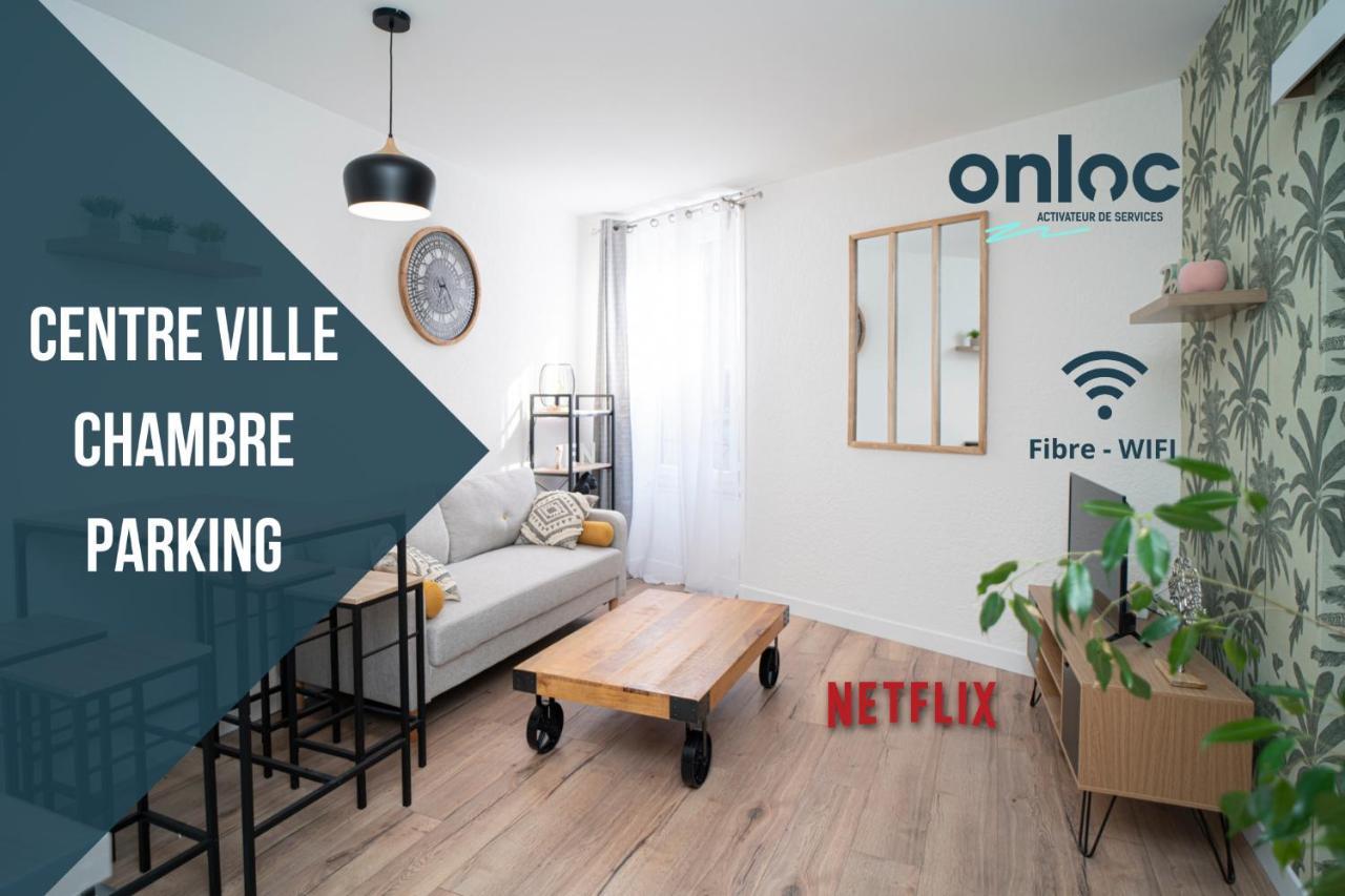 Onloc - Appart Reveil Proche Halles Avec Parking Pau Exteriör bild